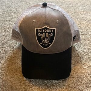 Fanatics Gray and Black Raiders Hat
